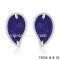 Cheap Van Cleef & Arpels Sweet Alhambra Leaf White Earrings,Lapis Lazuli